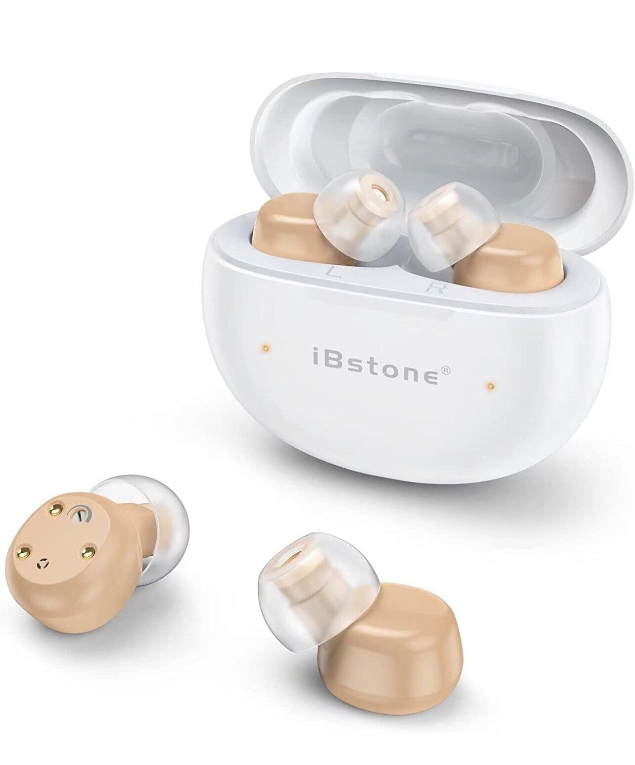 Rechargeable Hearing Aid Mini Completely-in-Canal Hearing Amplifier Open Box