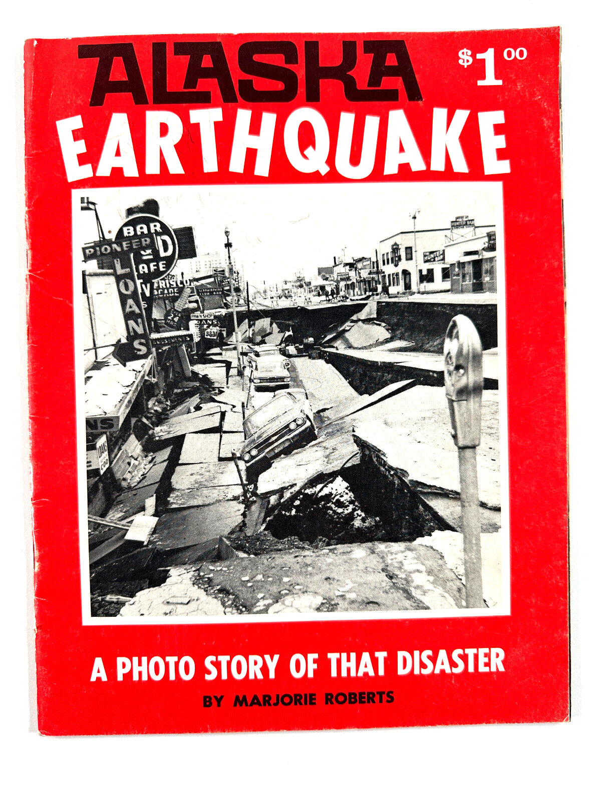vtg 1964 Alaska Earthquake Magazine photos RARE COVER anchorage AK