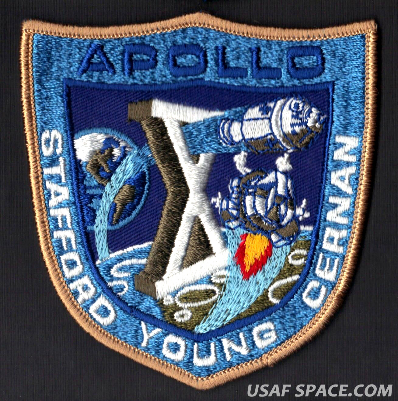 APOLLO 10 LION BROTHERS VINTAGE ORIGINAL NASA CLOTH BACK SPACE PATCH MINT ****