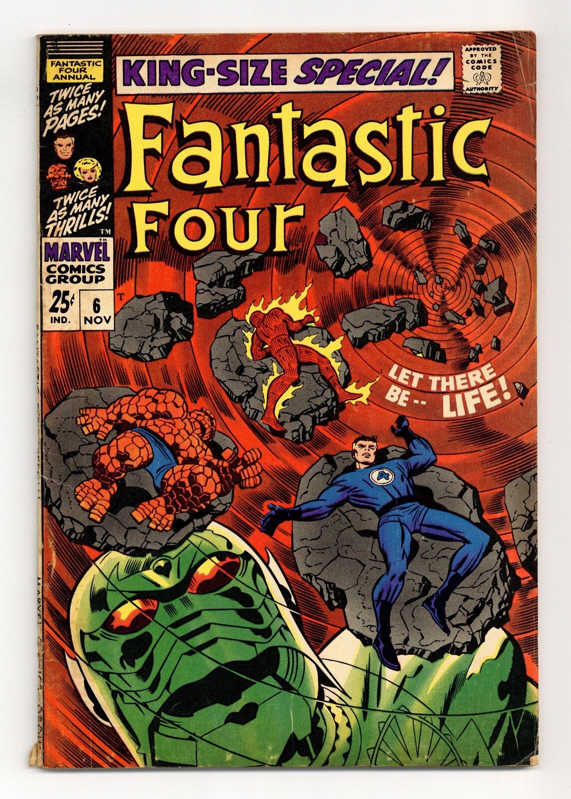 Fantastic Four Annual #6 VG- 3.5 1968 1st app. Franklin Richards, Annihilus