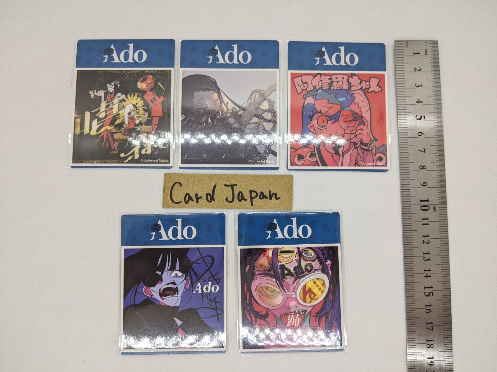 Ado CD Cover Photo Sticker Complete Set Seven Eleven Campaign Japan/A1