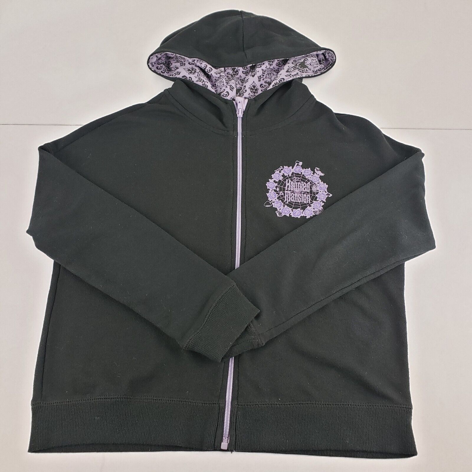 Disney Parks The Haunted Mansion Hoodie Women\'s Size XS Full Zip Up