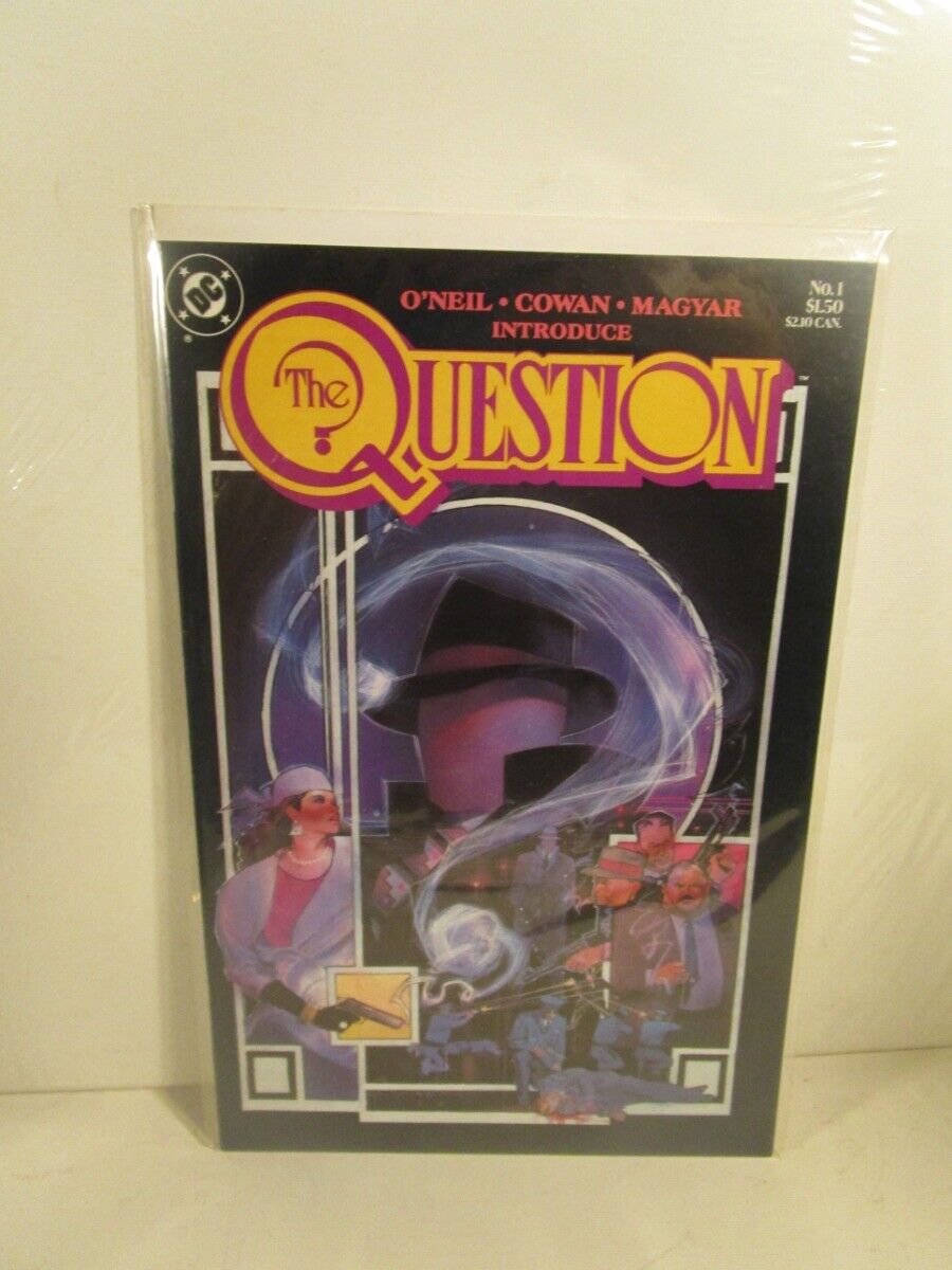 The Question #1 (1987, DC) ORIGIN Cover art by Bill Sienkiewicz by Dennis O\'Neil