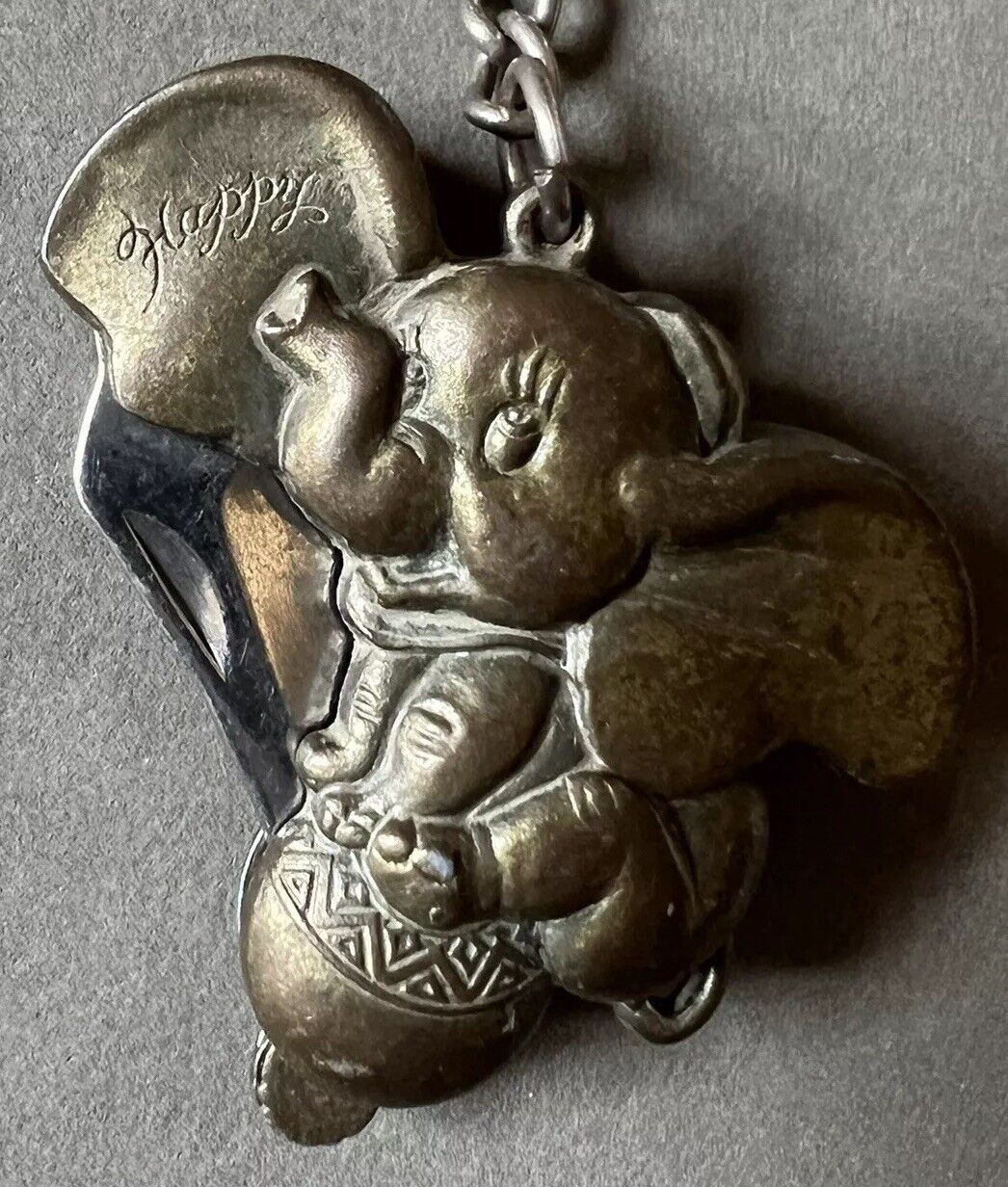 Vtg Disney 2 Sided Dumbo Timothy Mouse Pocket Knife Pops Open Engraved Details