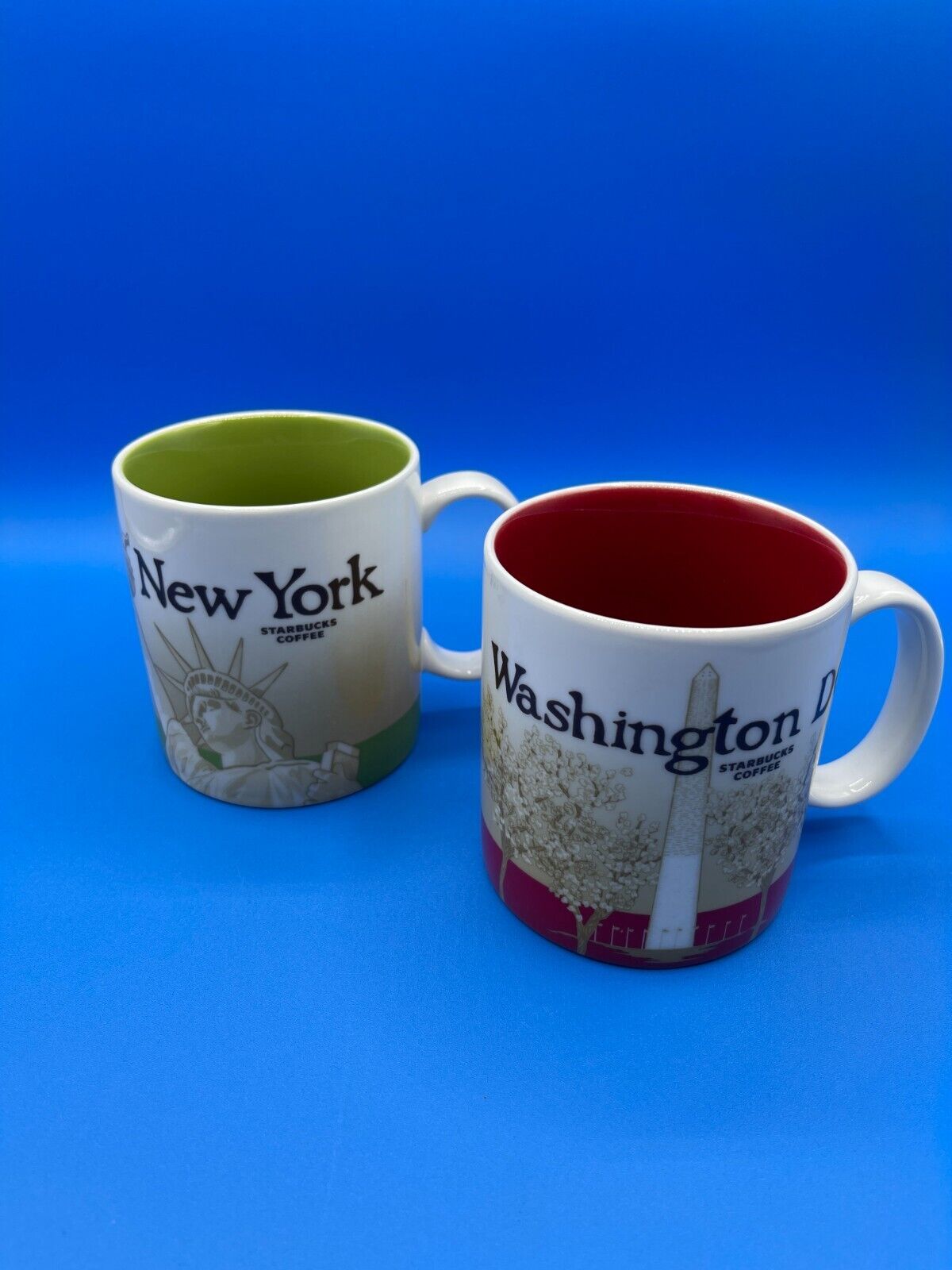 2009 Starbucks New York & Washington DC Global Icon Collector Series Mug 16 oz