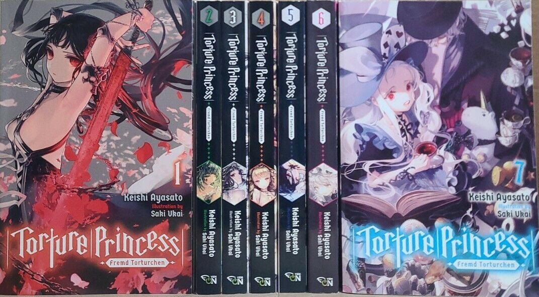 Torture Princess: Fremd Torturchen Light Novel Vol 1-7 Not Manga Brand New 