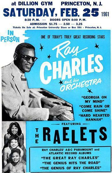 Ray Charles - Dillon Gym - Princeton University NJ - 1961 - Concert Magnet
