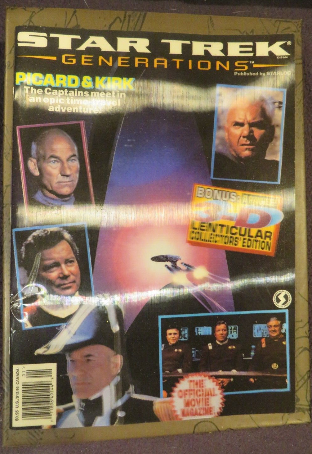 Star Trek Generations Official Movie Magazine 1994 3D Lenticular Starlog