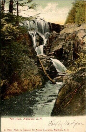 Early 1907 The Glen, Marlboro, NH Postcard
