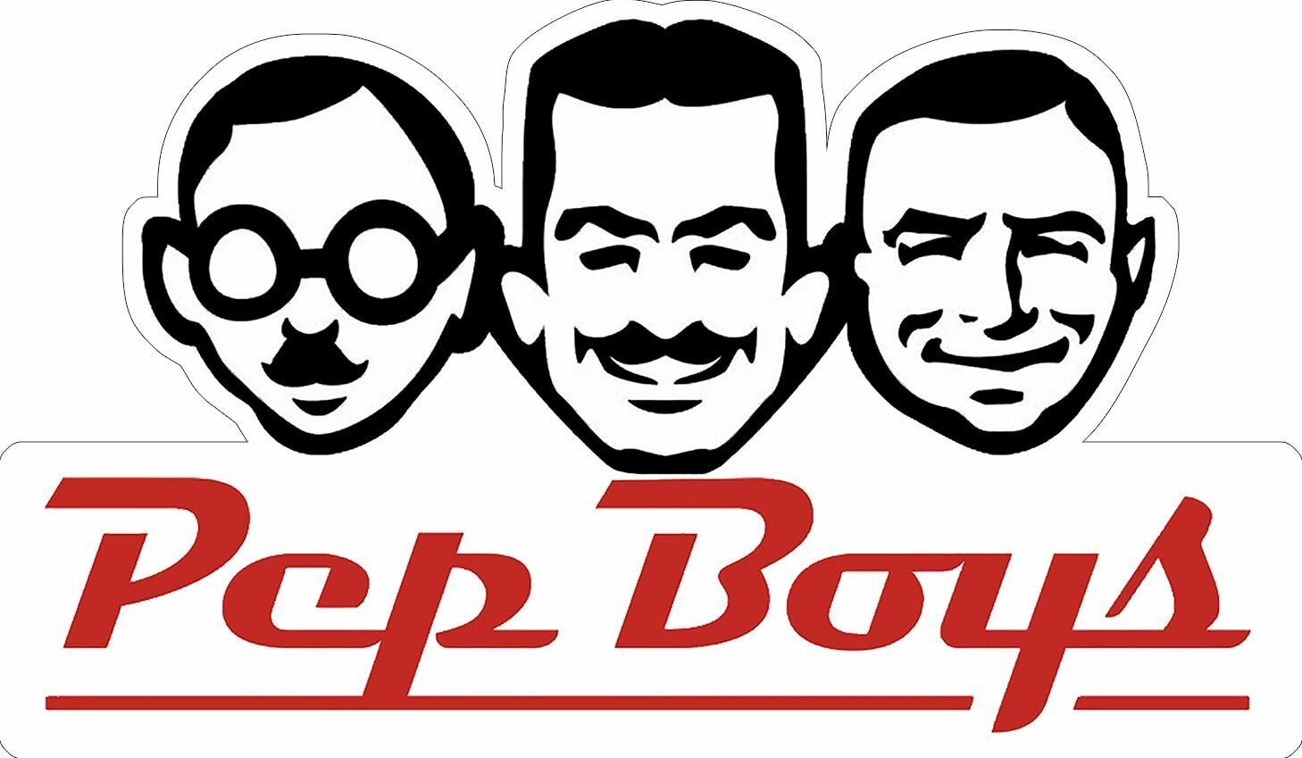 Pep Boys Manny Moe and Jack Heads Laser Cut Metal Sign