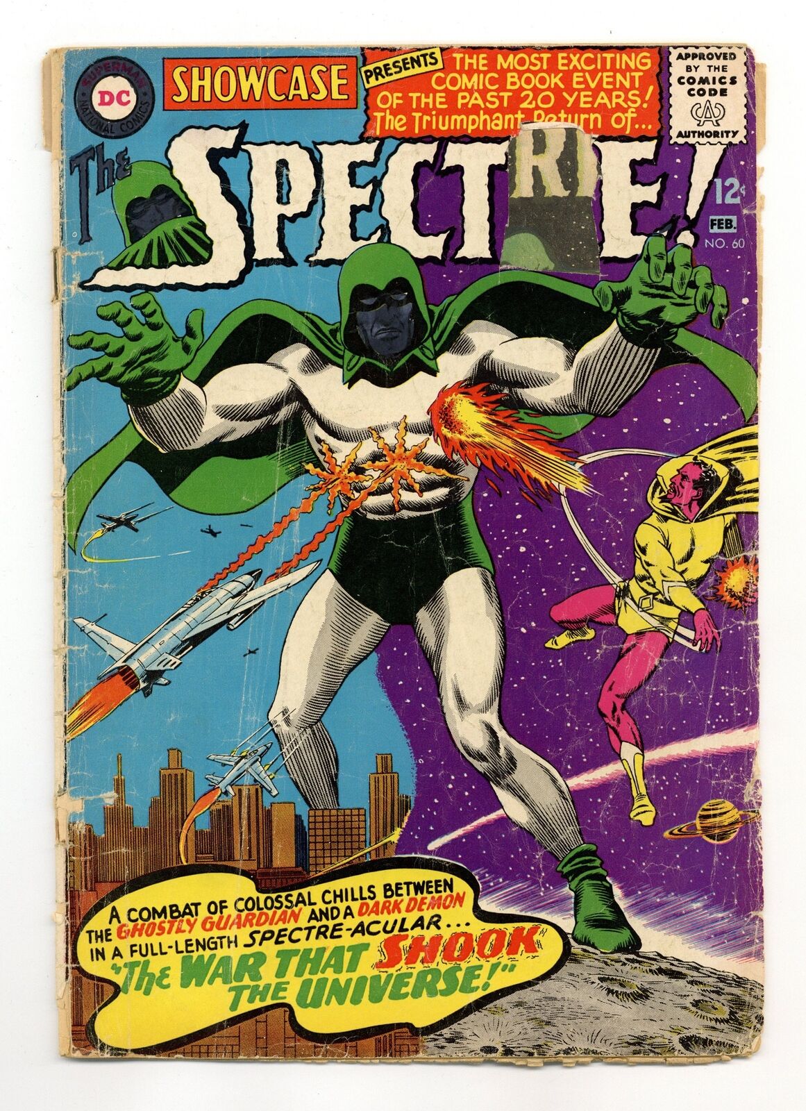 Showcase #60 FR 1.0 1966 1st Silver Age app. The Spectre