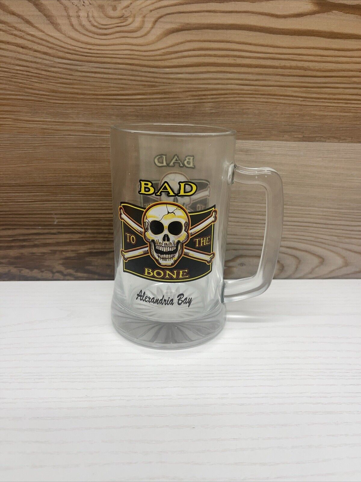Bad To The Bone Alexandria Bay Beer Mug