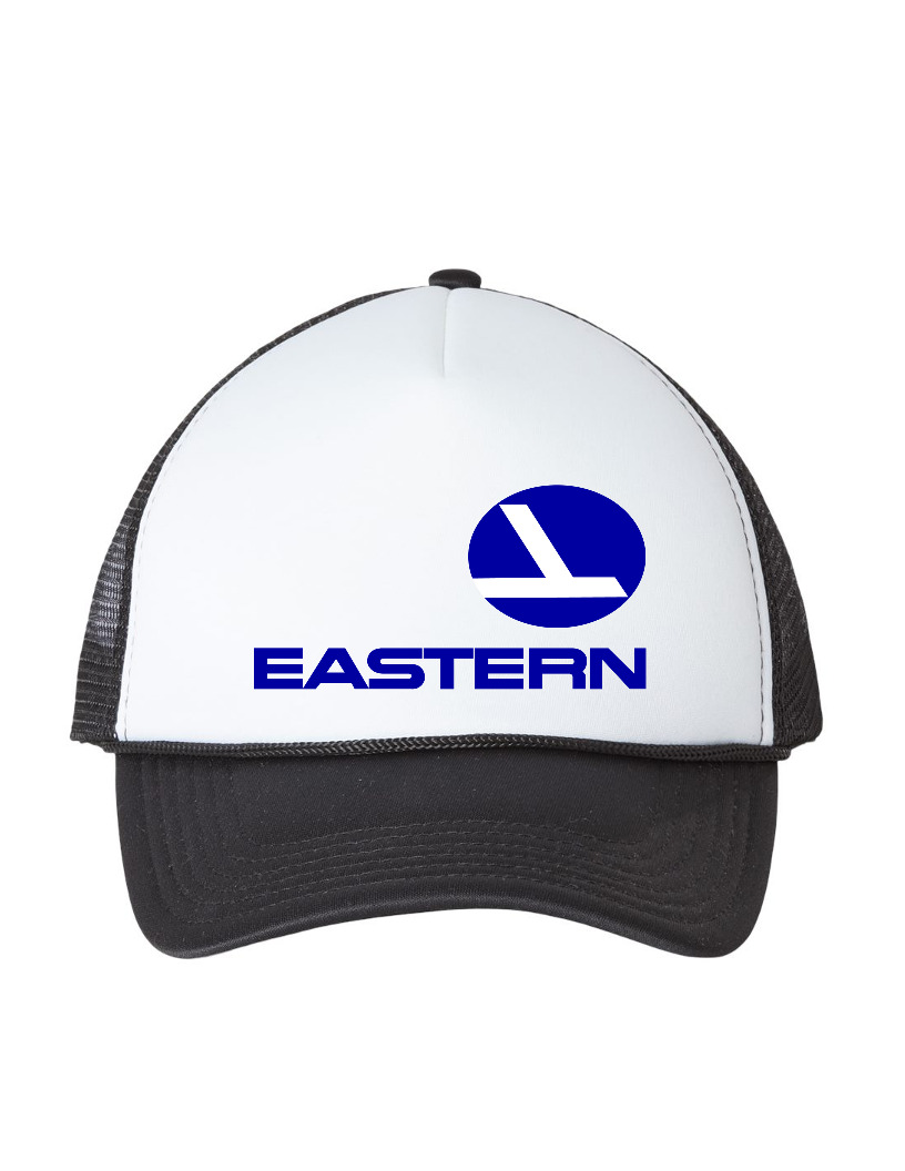 Eastern Airlines Blue Logo US Air Travel Trucker Hat Retro Travel Souvenir Cap