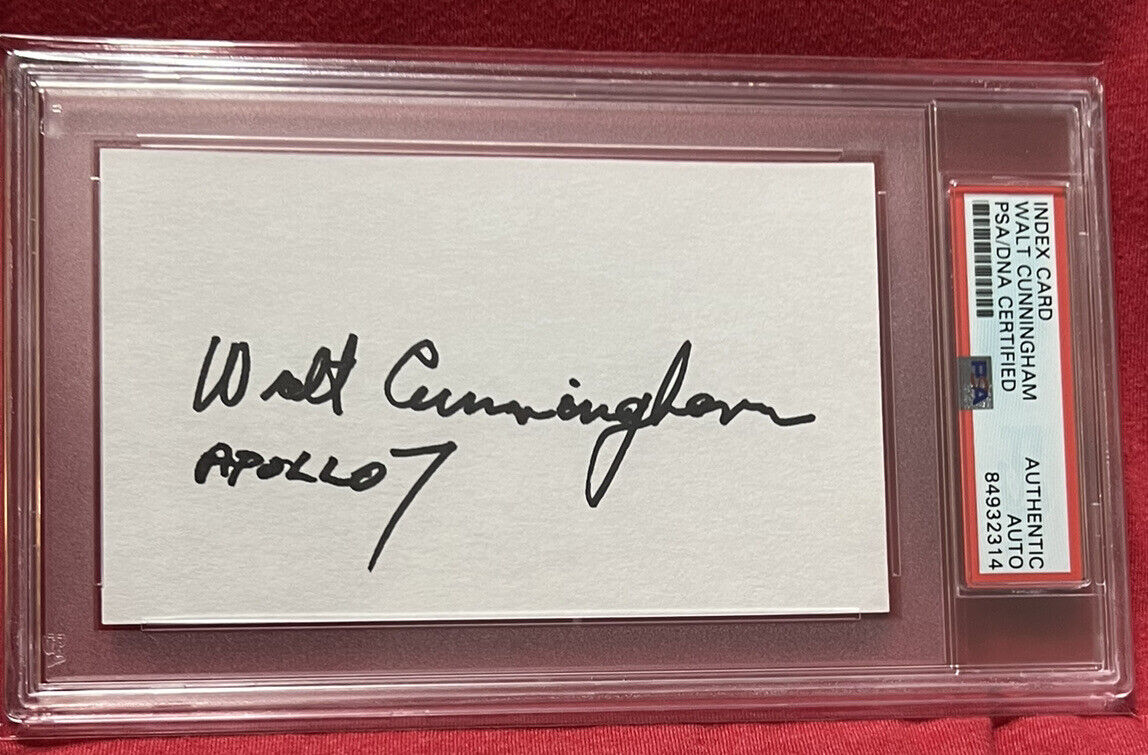 Walt Cunningham Apollo 7 NASA Astronaut PSA/DNA Authenticated Autographed Signed