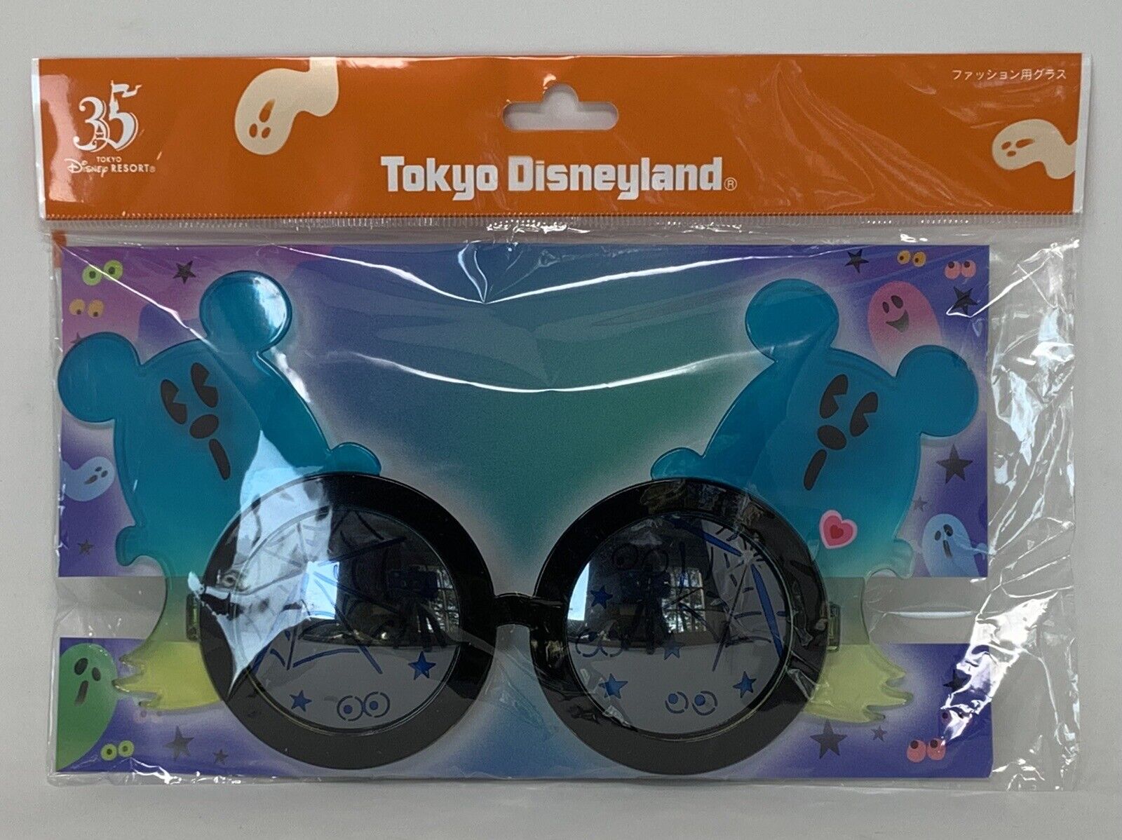 Tokyo Disney Resort 35th Anniversary Halloween Sunglasses Mickey Ghost Japan New