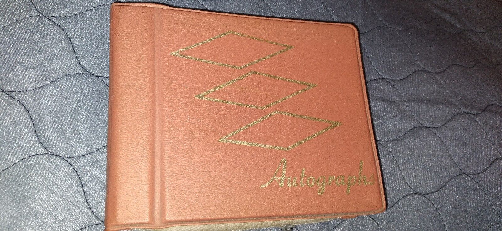 Vintage 1950s - 1960s Autograph Book with Signatures Throughout Book High School