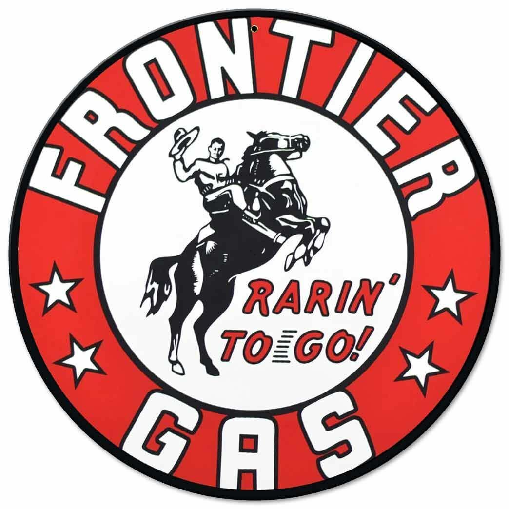 FRONTIER GAS COWBOY ON HORSE 14\