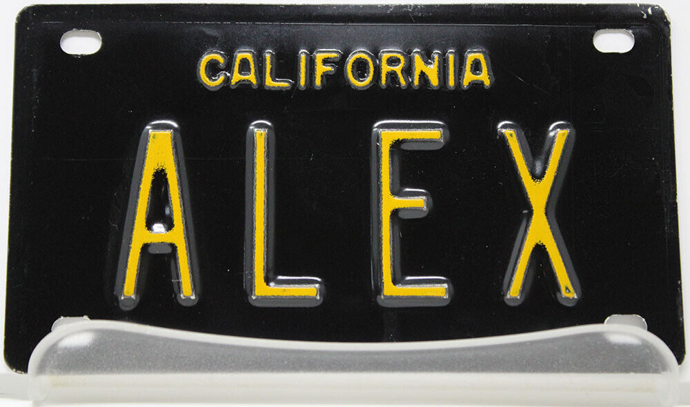 🚲 Collectible Mini License Plate - 1960 California Vanity Bike Tags A-Z Names🚲