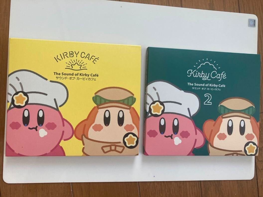The Sound of Kirby Cafe 1 & 2 CD Original Soundtrack Kirby of the Stars Japan