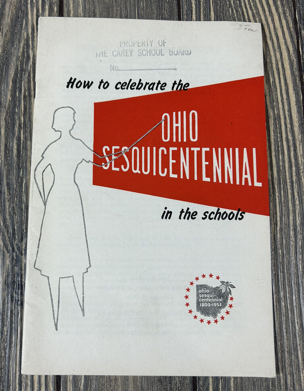 Vintage 1952 How To Celebrate the Ohio Sesquicentennial In the Schools Booklet