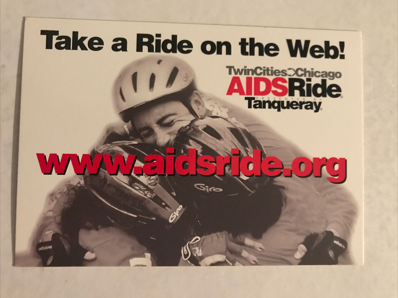 aids ride postcard Vintage 40 Years Of HIV AIDS Stigma Extremely Rare Pride Gay 