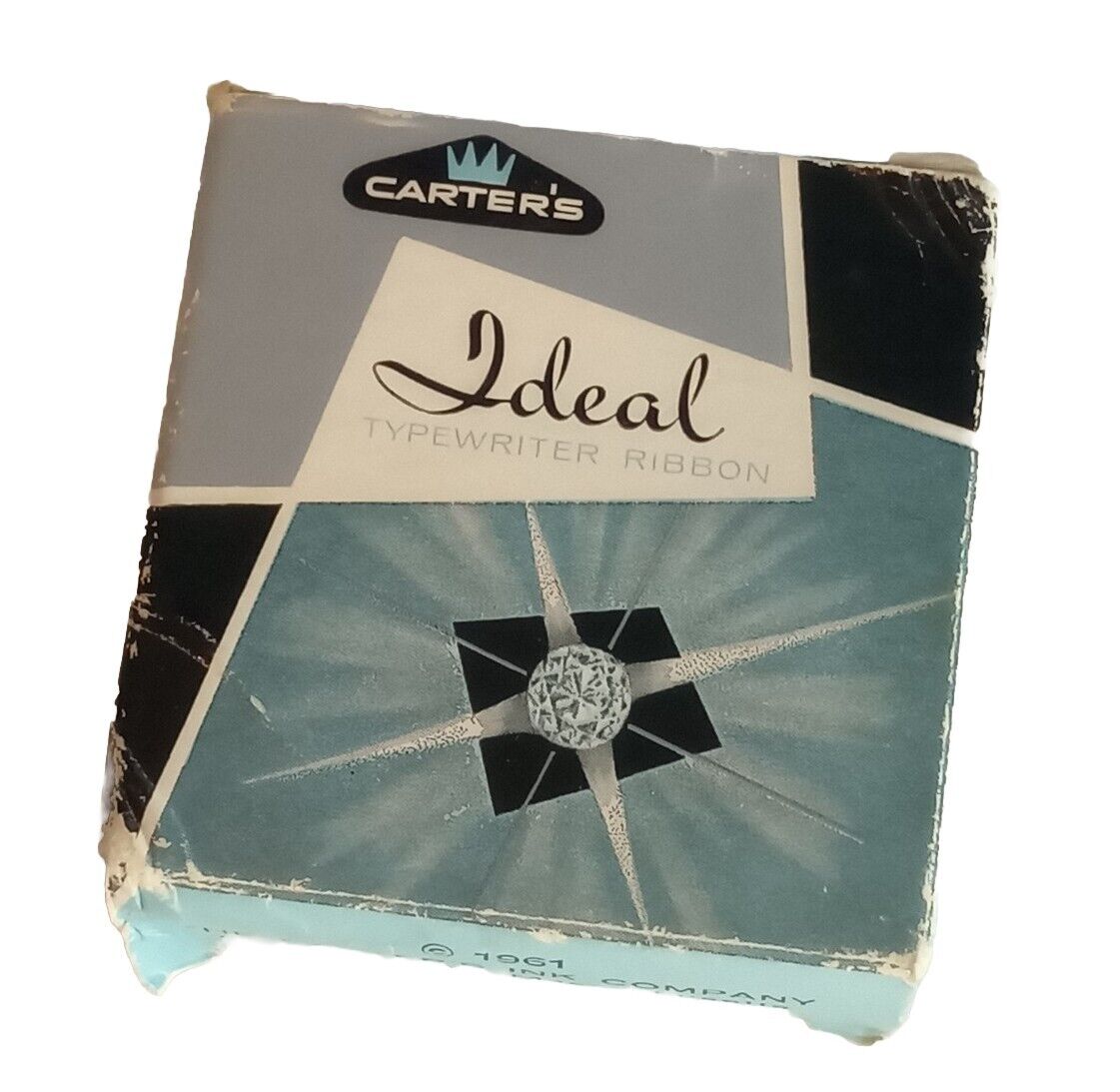 Carters 1961 Ideal Vintage Typewriter Ribbon Cat# 196 Spool #1 Underwood & Herme