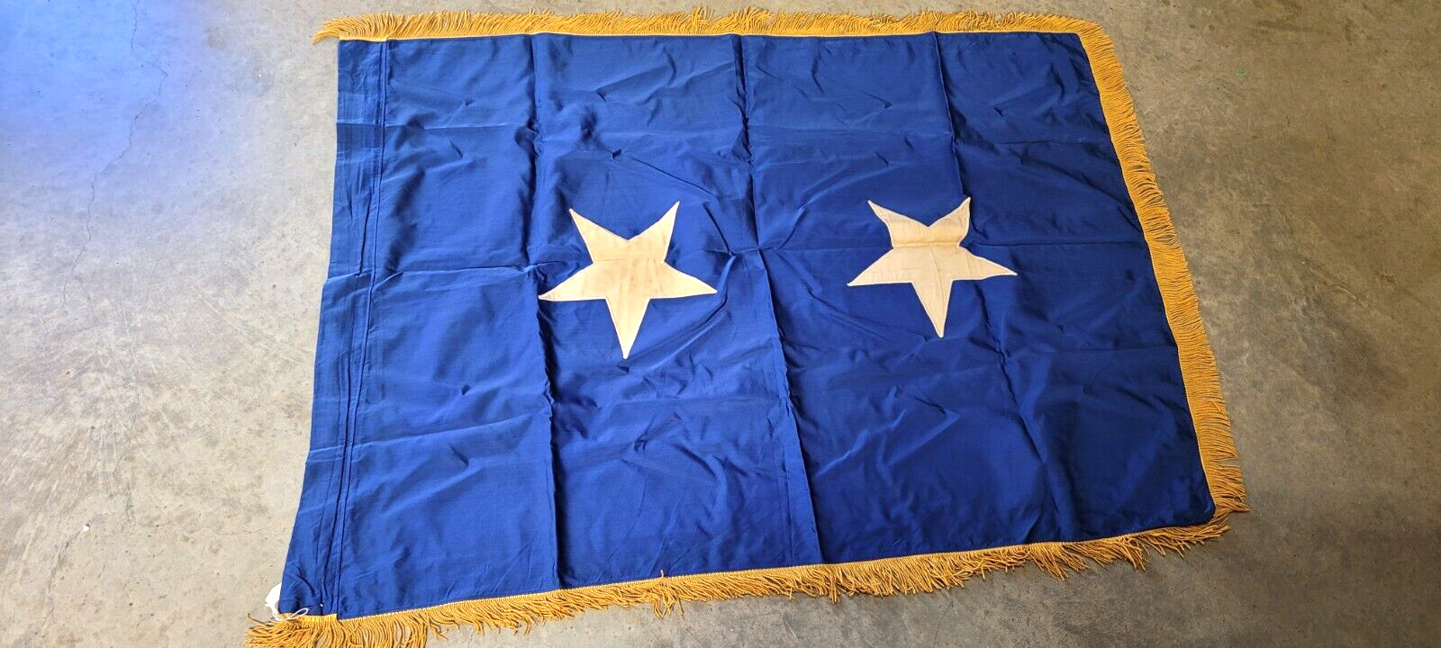 U.S Air Force Major General Flag Two Stars 3\'X4\' Phila Quatermaster Depo