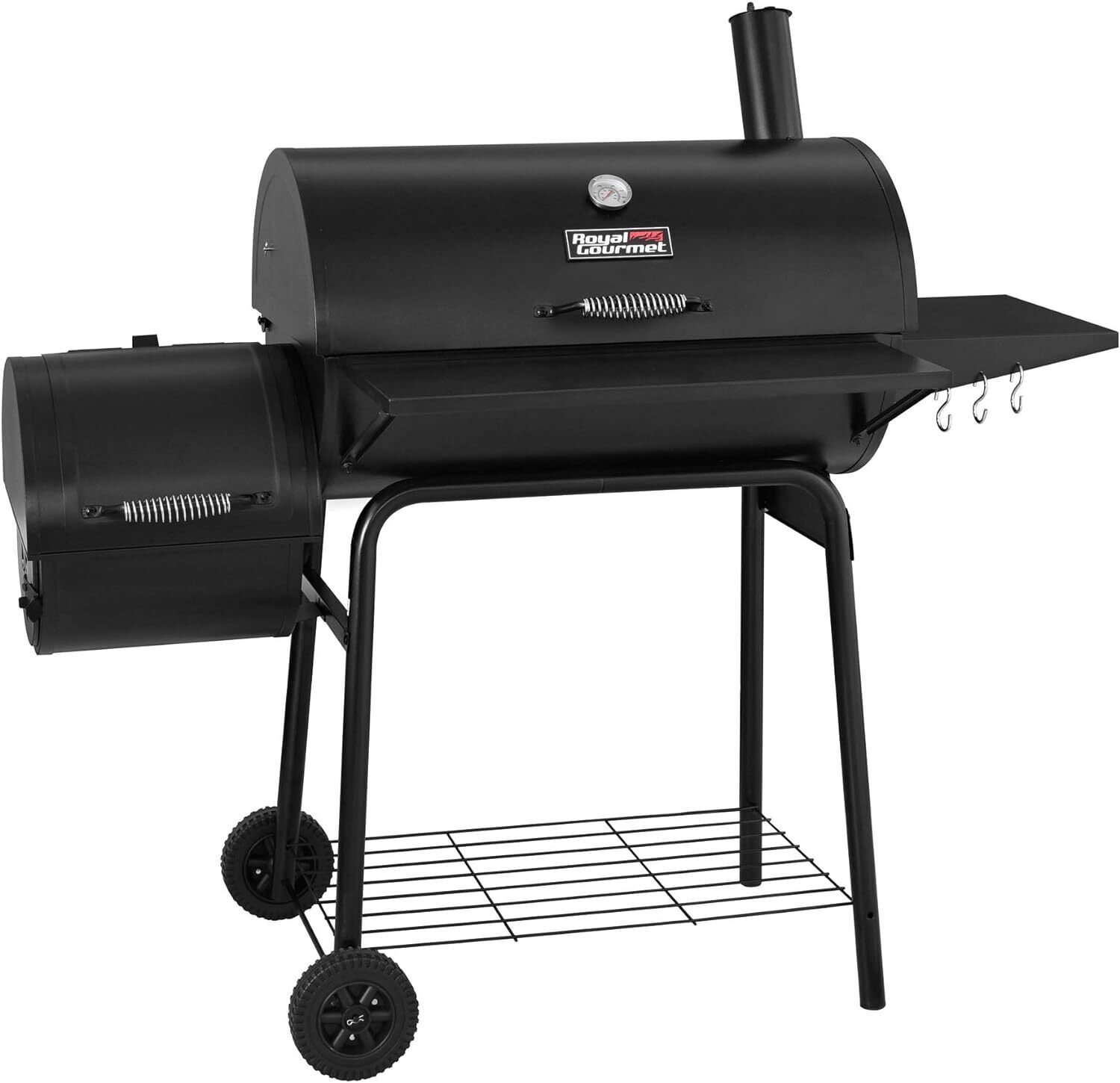 BBQ Charcoal Grill and Offset Smoker | 811 Square Inch cooking surface