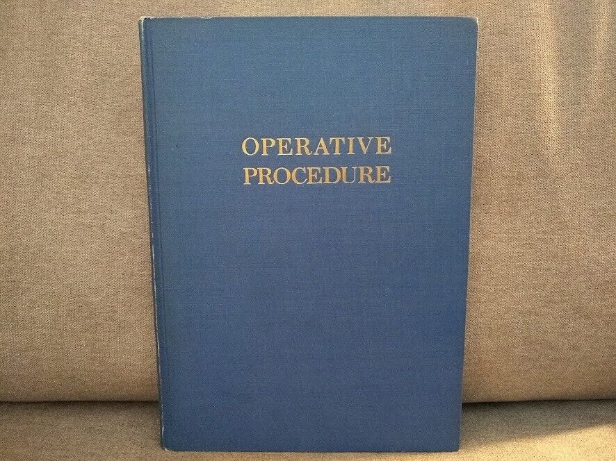 1943 Johnson& Johnson book OPERATIVE PROCEDURE surgery circumcision             