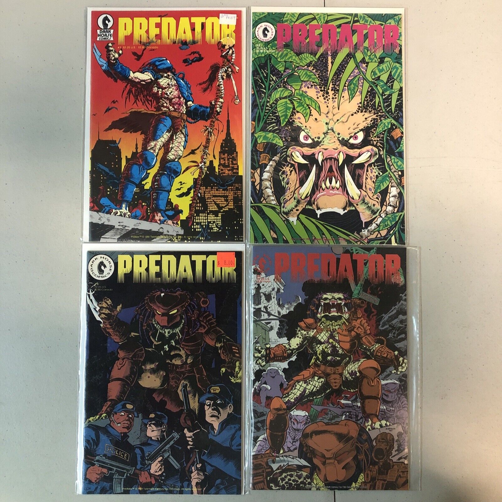 Predator (1989) #1-4 #1 is 2nd Print (VF/NM) Set Dark Horse Comics