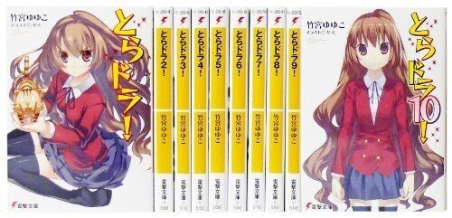 Toradora Light Novel Vol.1-10 Book Complete Set Japanese Language ver Used F/S