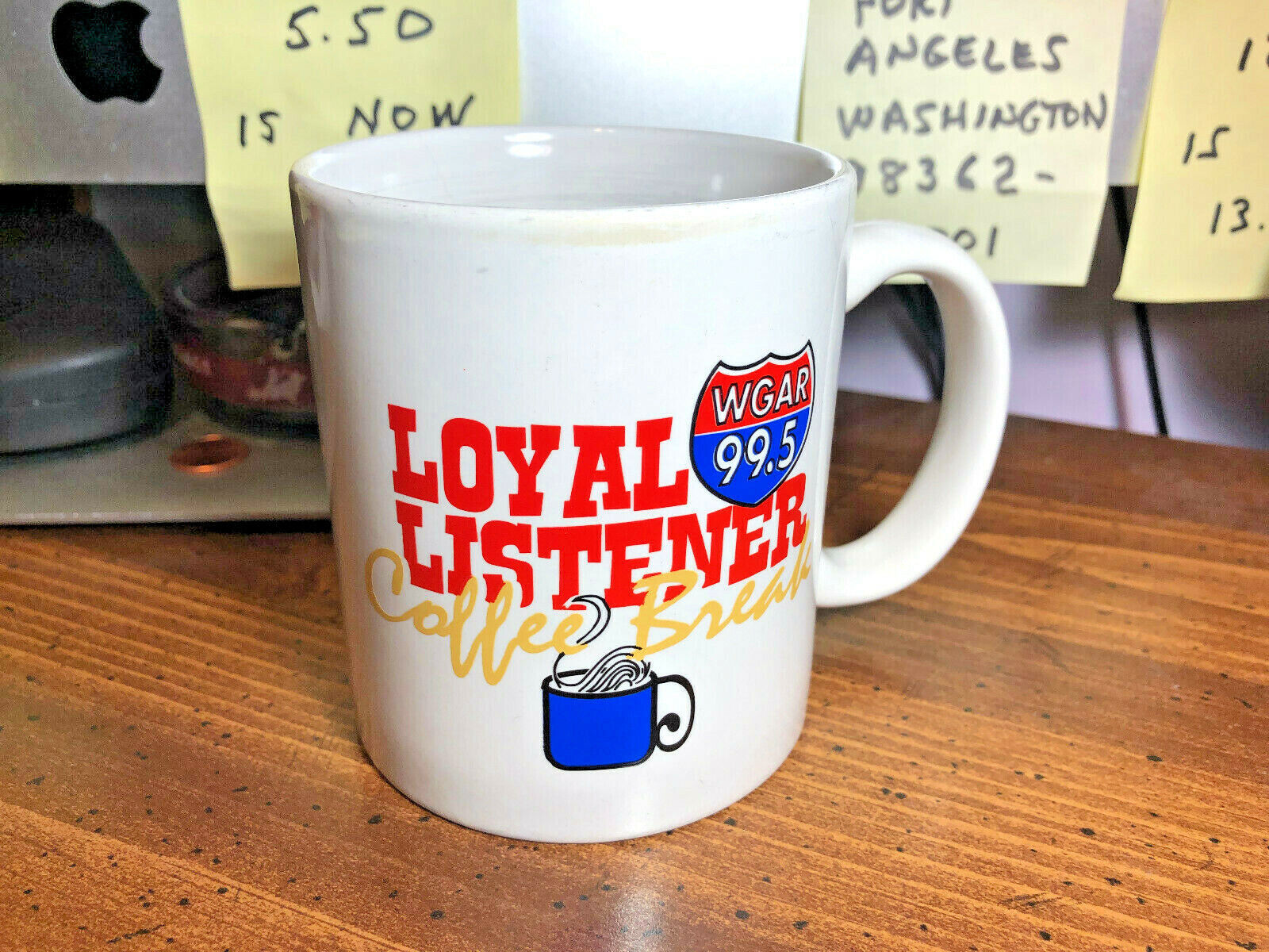 WGAR  99.5 Loyal Listener Coffee Break Cup ~ Get Go Giant Eagle