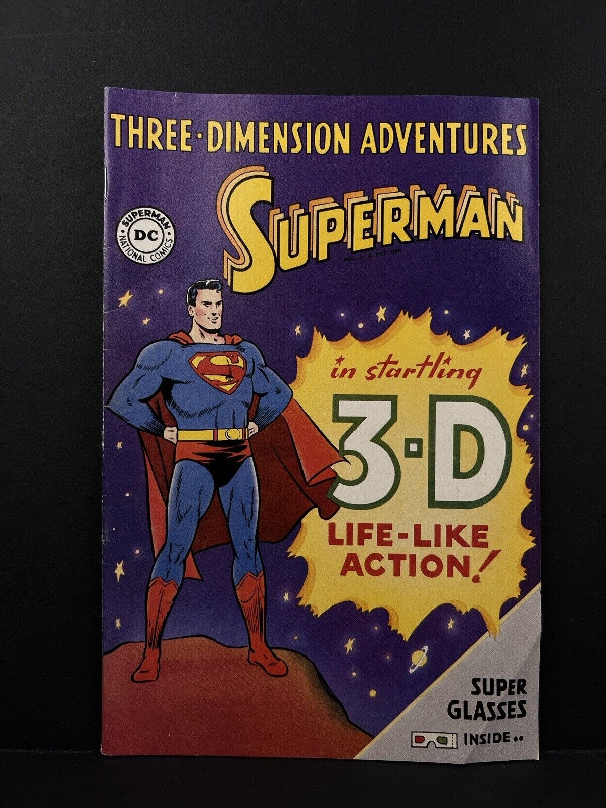 Superman Three-Dimension Adventures DC Comic Book 1997 3-D Good