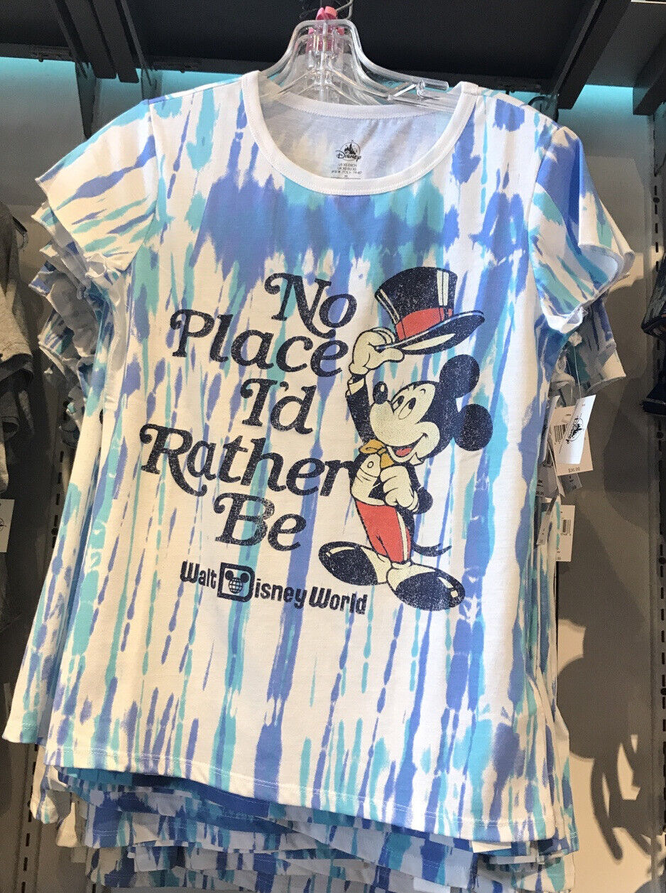Walt Disney World Mickey Mouse \'\'No Place I\'d Rather Be\'\' T-Shirt L XL 2X NEW