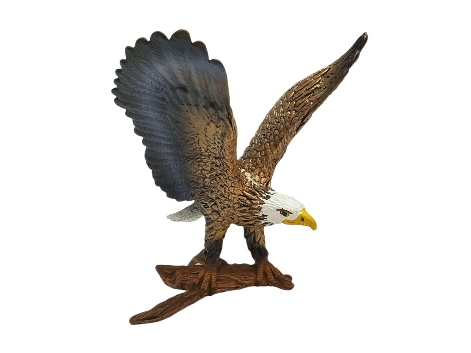 Schleich 14634 Landing Bald Eagle Wings Spread Retired Animal Figure