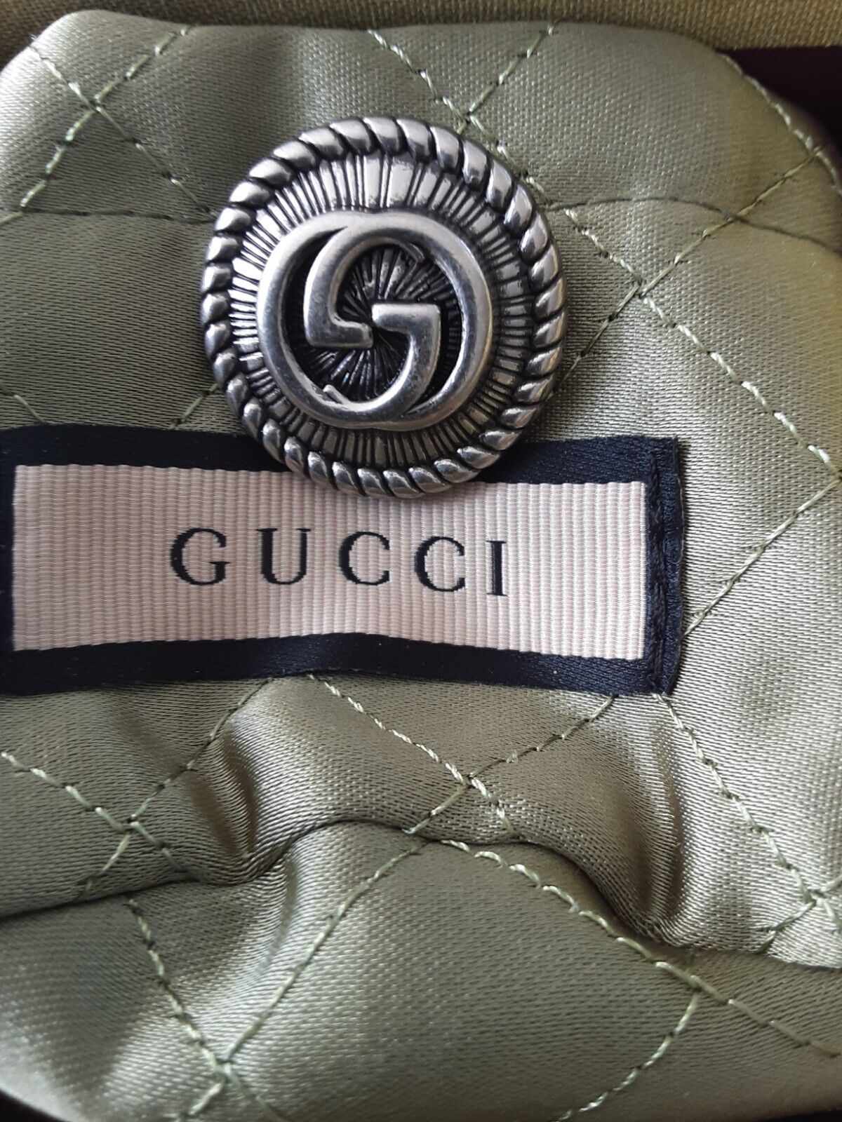 Gucci  button 1 pcs  metal 25 mm 1 inch  metal bees silver