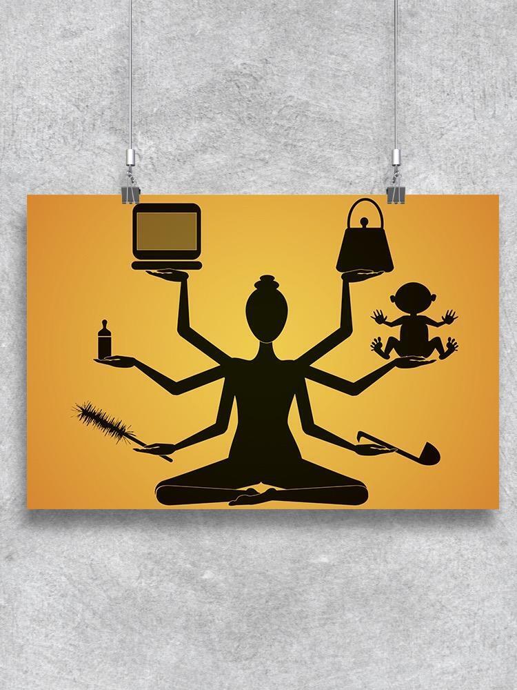 Multitasking Woman Poster -Image by Shutterstock
