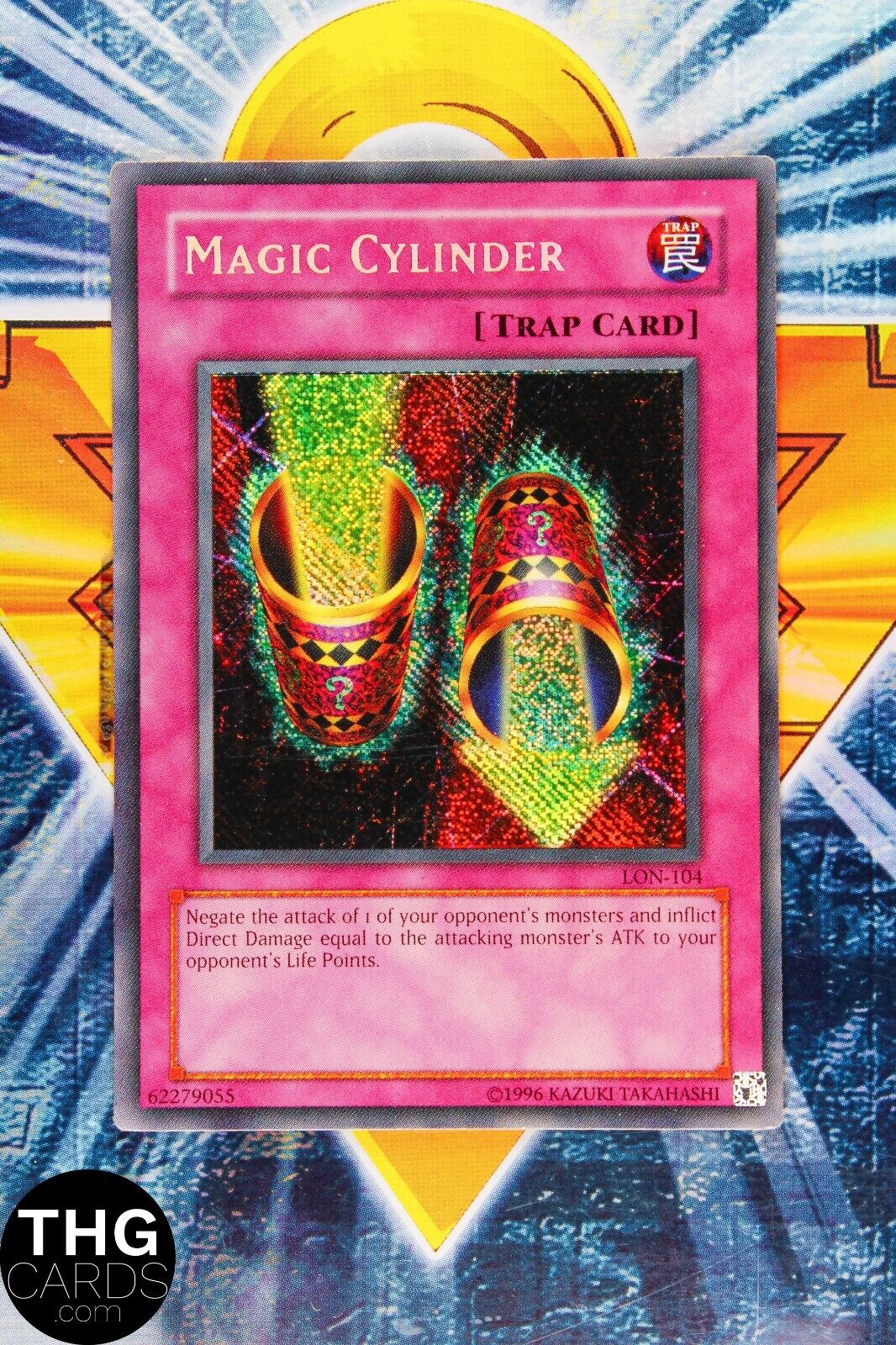 Magic Cylinder LON-104 Secret Rare Yugioh Card REVERSE Holo 3