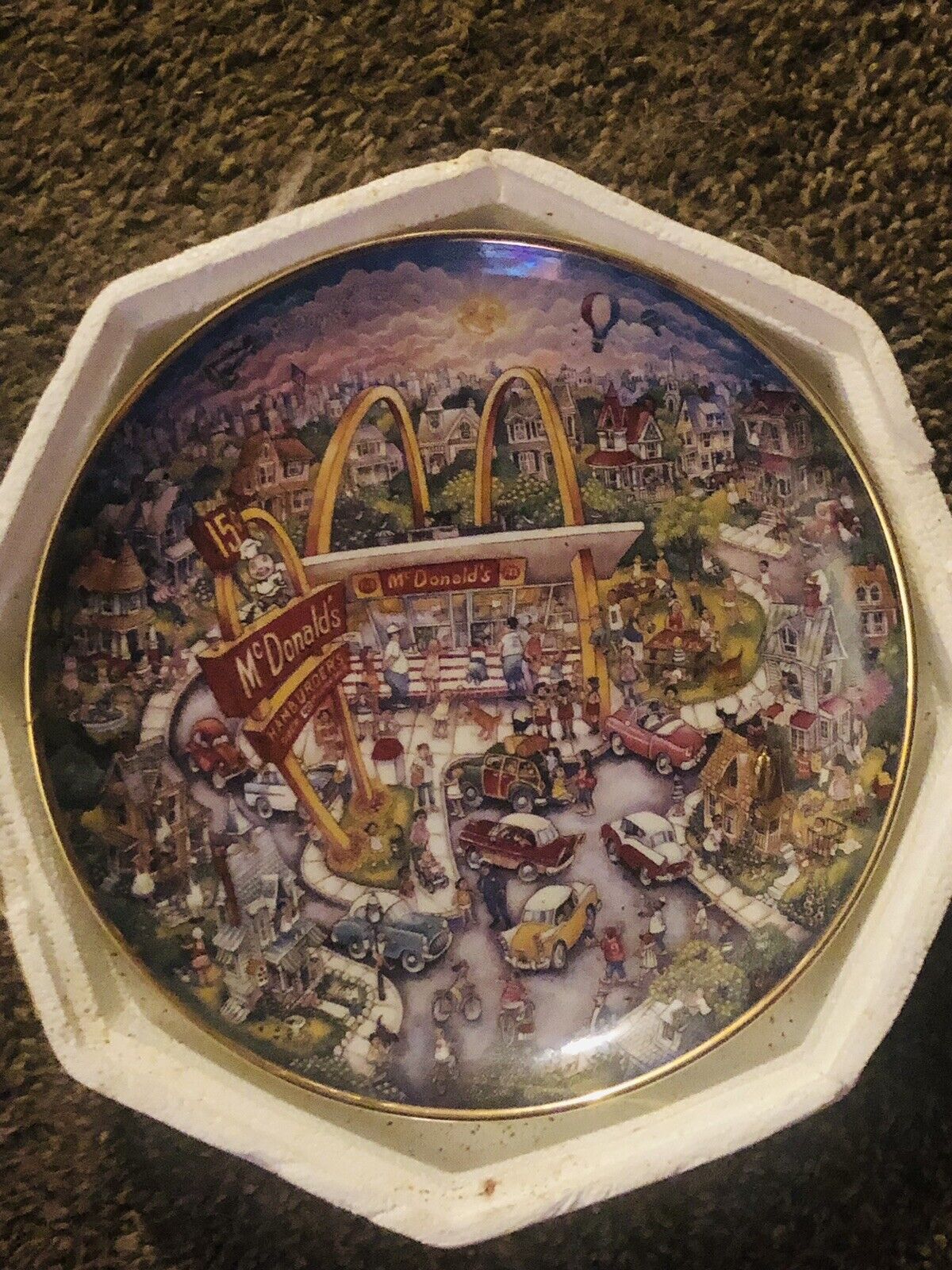 The Franklin Mint Mcdonald\'s Golden Moments By Bill Bell Limited Edition Plate