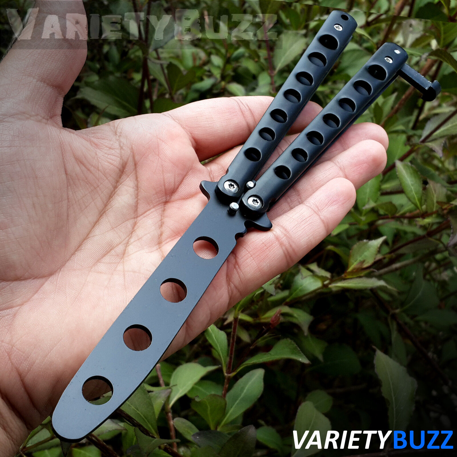 MMA Practice Knife Balisong Butterfly Tactical Combat Trainer - CSGO BLACK NIGHT