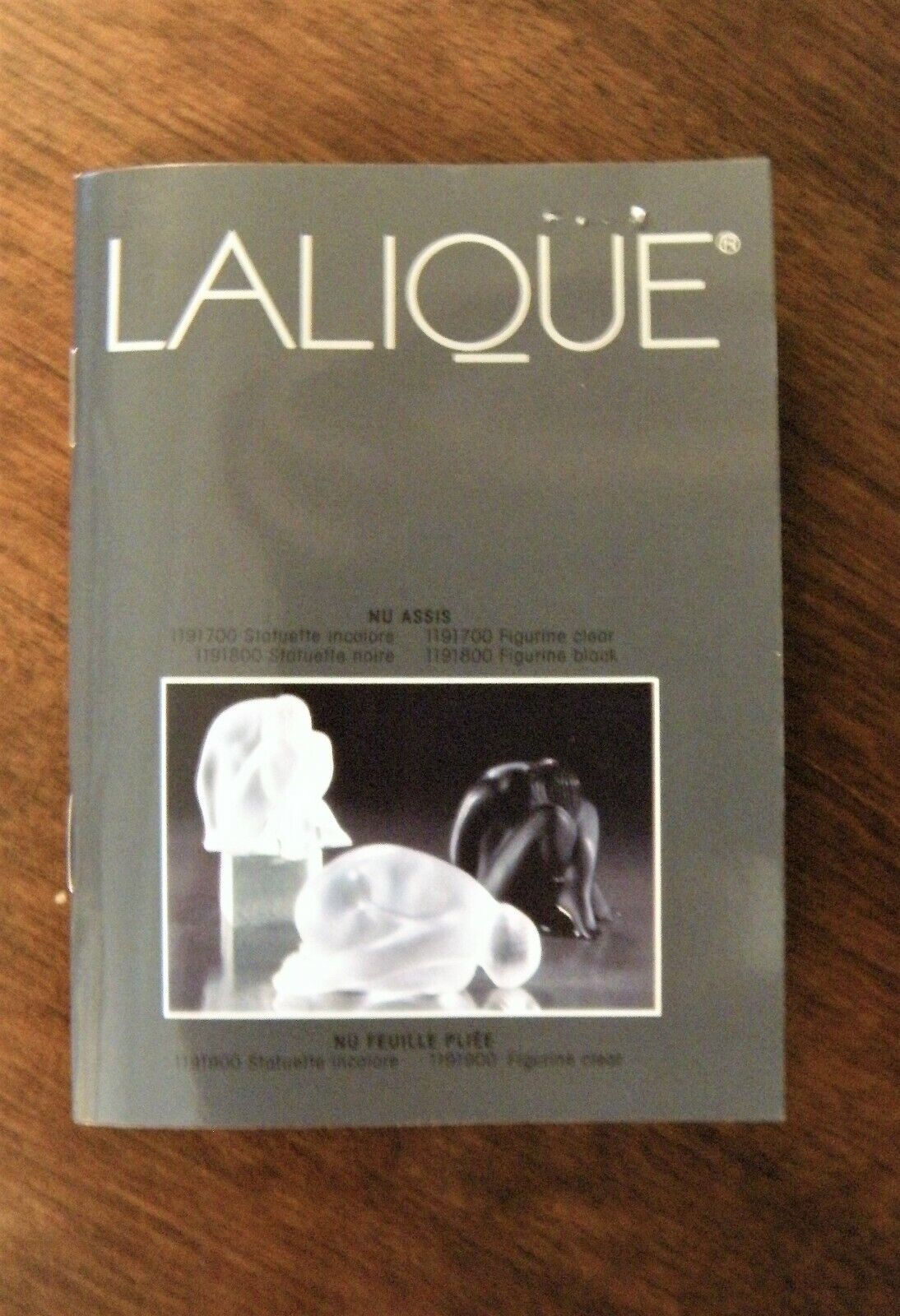  Lalique Crystal Catalogue - Book/Brochure Collection - Circa 1990\'s - Fr/Eng - 
