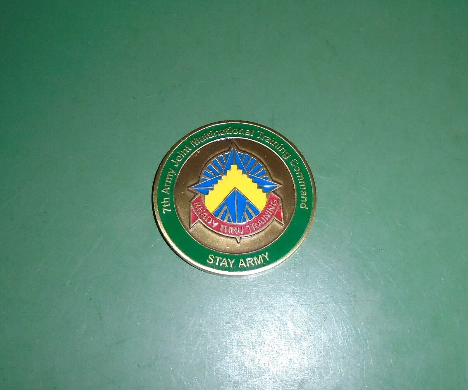 7th Army Joint Multinational Training Command JMTC Stay Army Challenge Coin