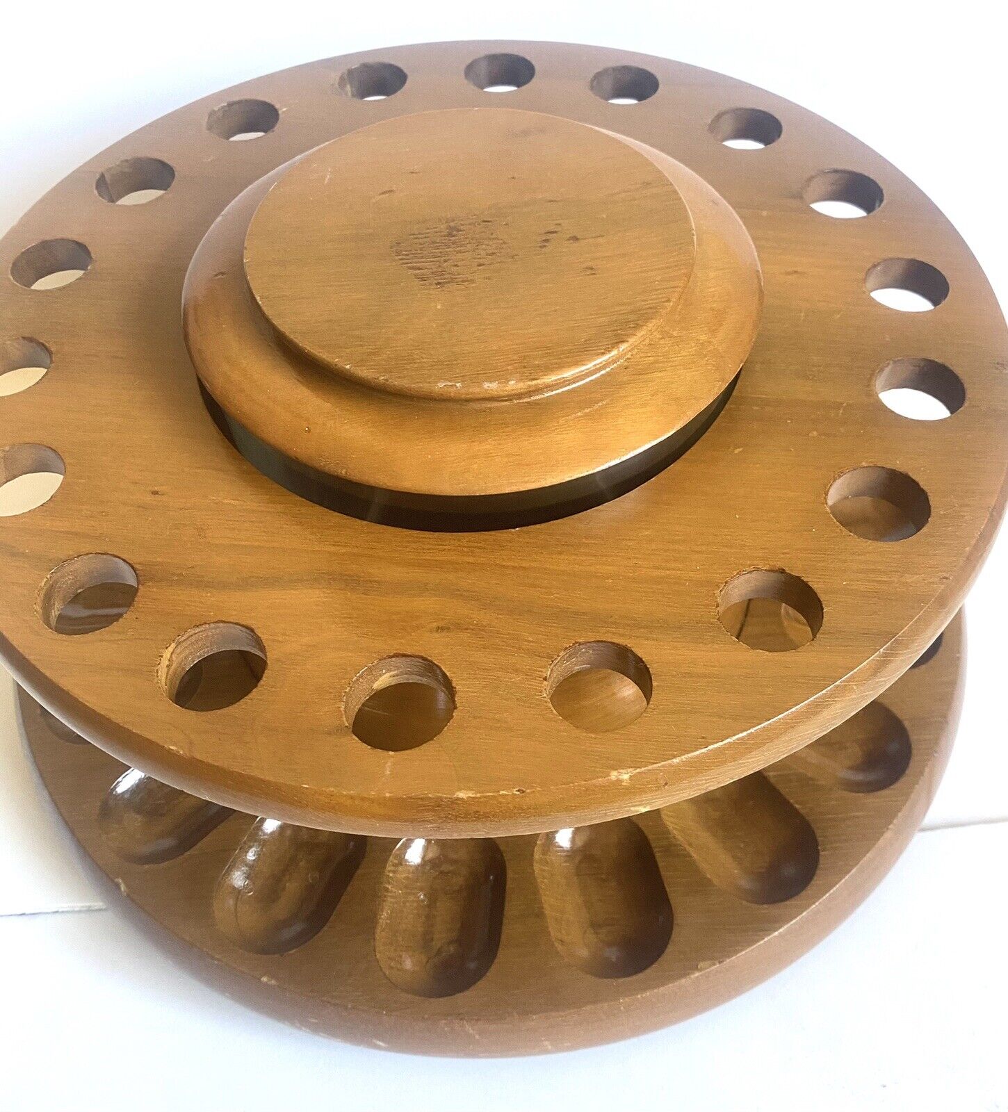 Vintage Dunhill Pipe Holder Revolving Stand 18 Pipes Humidor