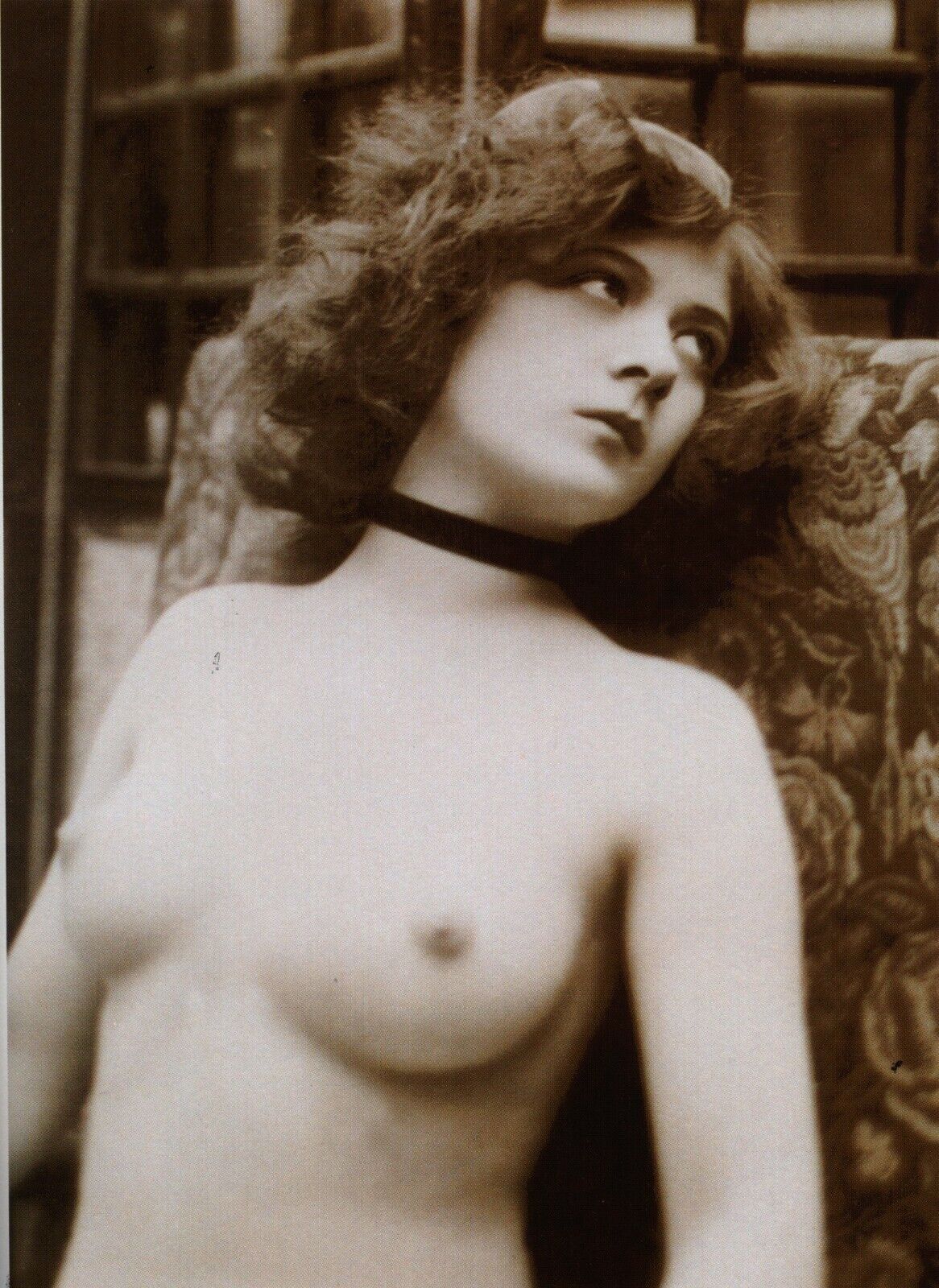 Antique Vintage Nude Model 8x10 Risque Photo Print from 1900s