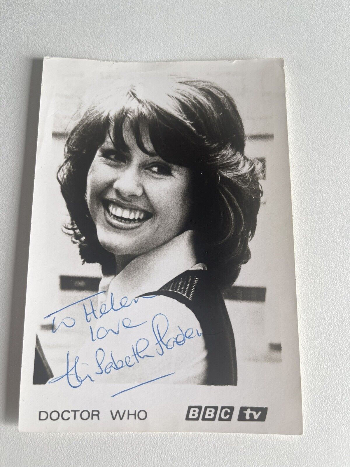Doctor Who  Early 1970s Original BBC Postcard Elisabeth sladen Signed