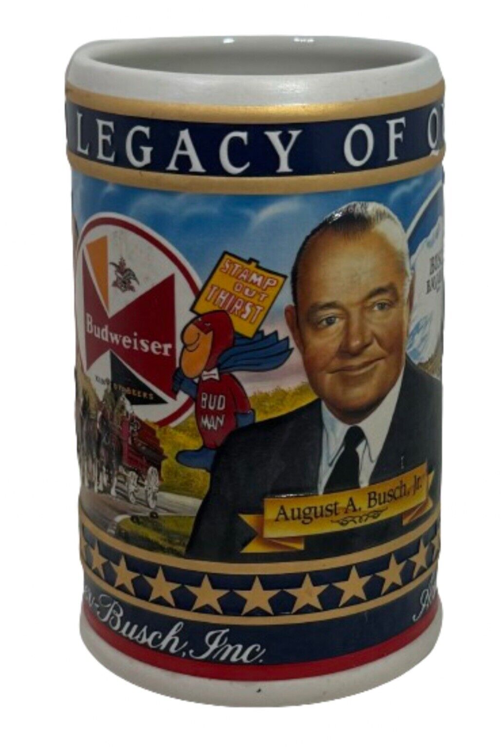 2003 Busch Family Series Stein of August A. Busch Jr. Legacy of Quality, #25037