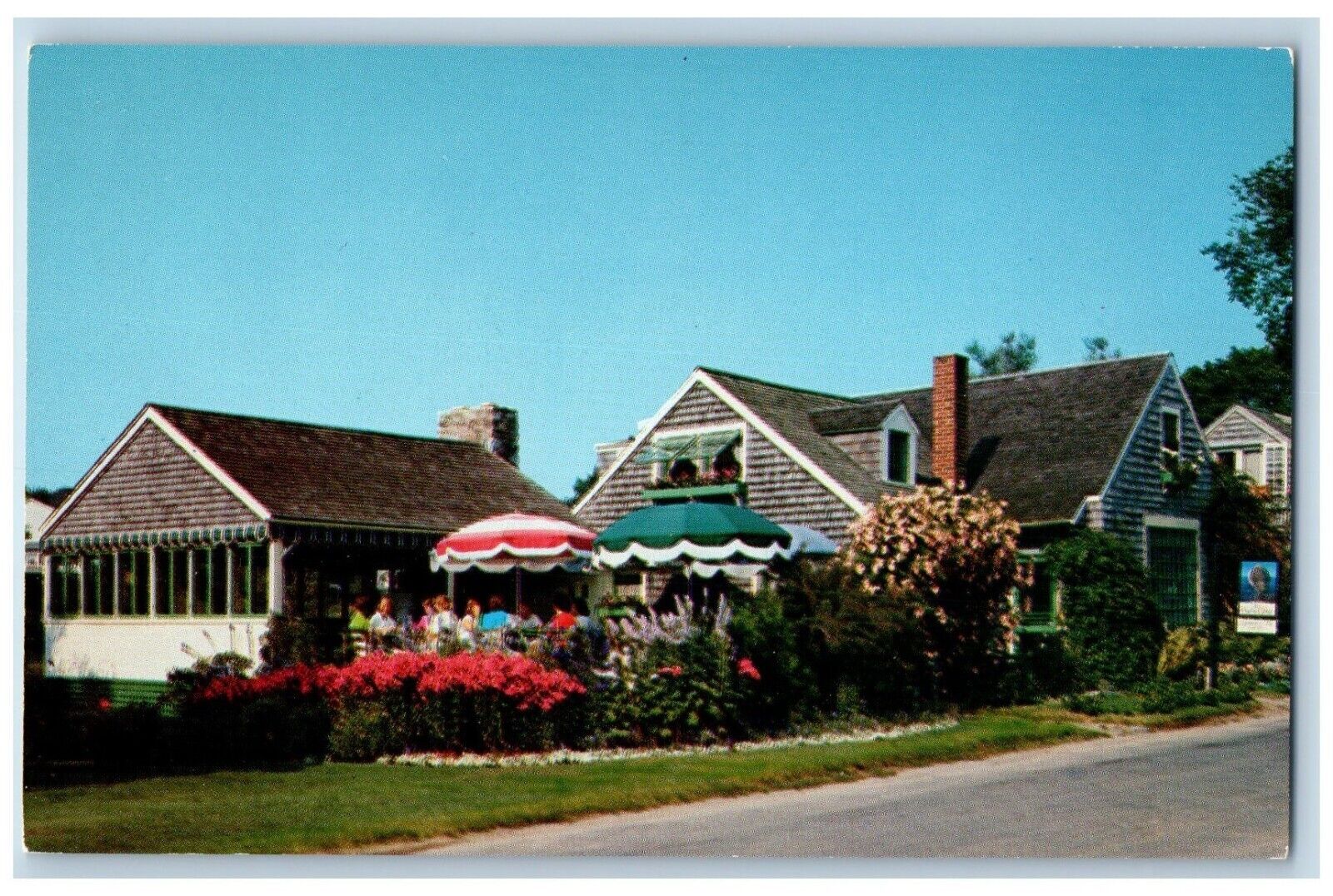 Ogunquit Maine ME Postcard Whistling Oyster Tea Room Ang Gift Shop c1950\'s