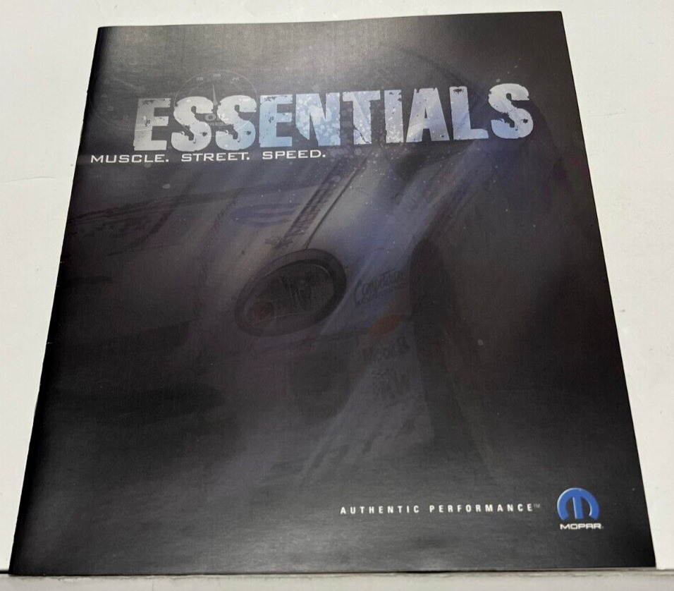 Mopar Essentials Authentic Performance Dodge Booklet