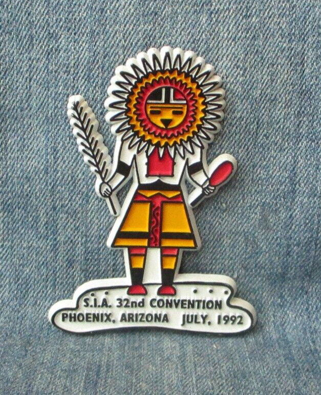 1992 Indian Native American S.I.A. 32nd Convention Phoenix AZ Rubber Magnet MB17