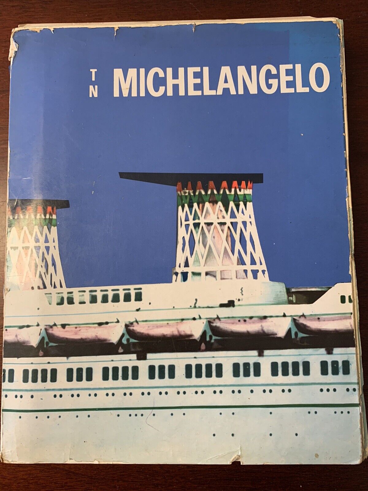T/n Michelangelo-287 page Builders Book-Italian Line-⚓️Very very rare⚓️